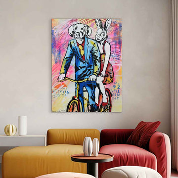 On the Road to Places They Have Never Been (Original Painting)