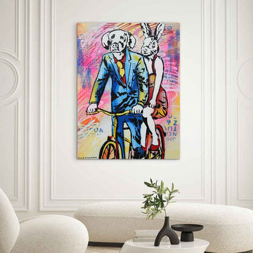 On the Road to Places They Have Never Been (Original Painting)