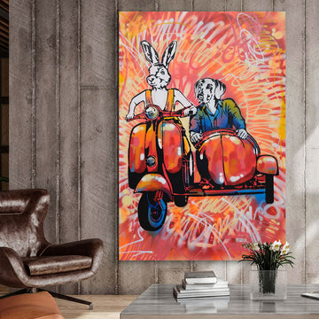 On the Road to Rome (Original Painting)