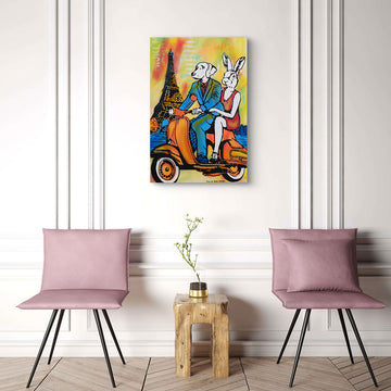 Paris in the Fast Lane (Original Painting)