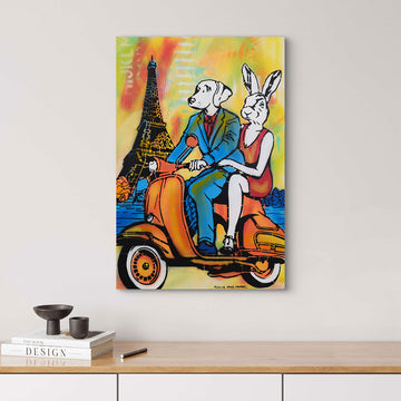 Paris in the Fast Lane (Original Painting)