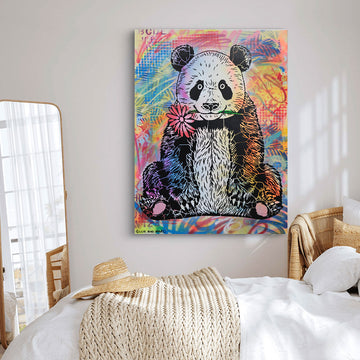 Panda Flower Child (Original Painting)