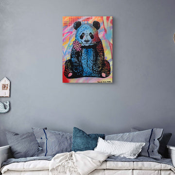 Panda Hero (Original Painting)