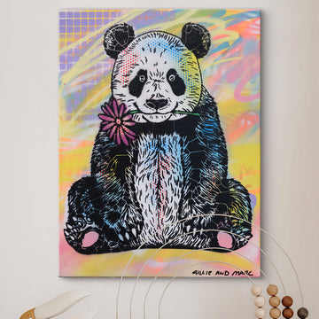 Panda is Happy (Original Painting)