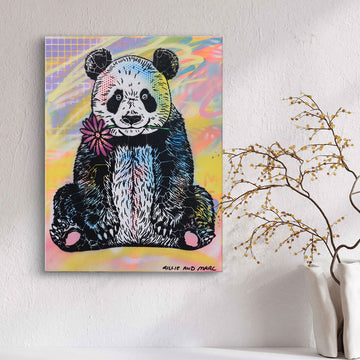 Panda is Happy (Original Painting)