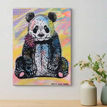 Panda is Happy (Original Painting)