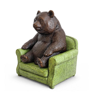Panda Found a Place to Belong (Bronze Sculpture, Small)