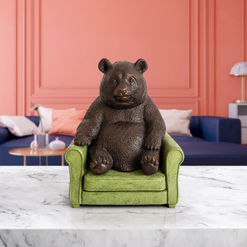 Panda Found a Place to Belong (Bronze Sculpture, Small)