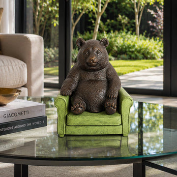 Panda Found a Place to Belong (Bronze Sculpture, Small)