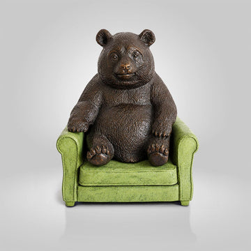 Panda Found a Place to Belong (Bronze Sculpture, Small)