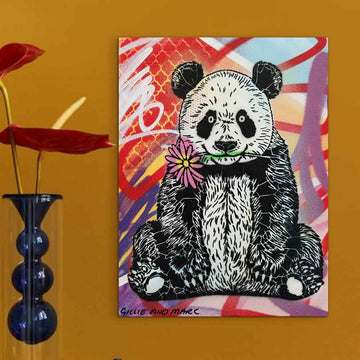 Pandas Are Not Black and White (Original Painting)