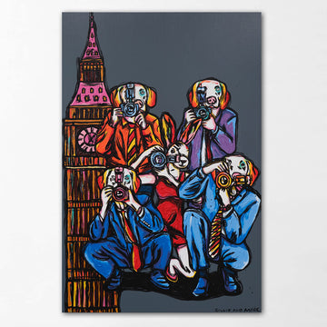 Pap Dogs at Big Ben (Original Painting)