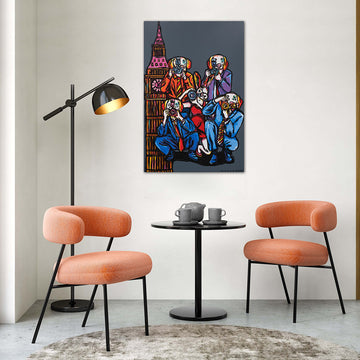 Pap Dogs at Big Ben (Original Painting)