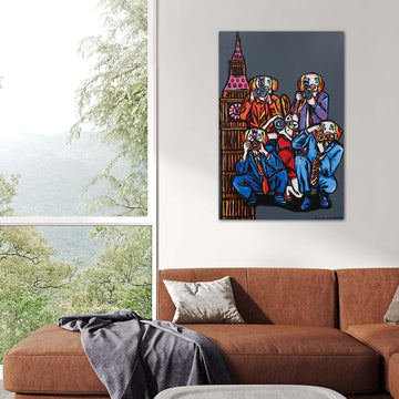 Pap Dogs at Big Ben (Original Painting)