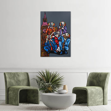 Pap Dogs at Big Ben (Original Painting)