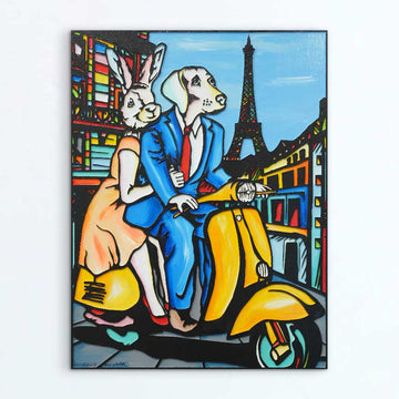 Paris Here We Come (Original Painting)