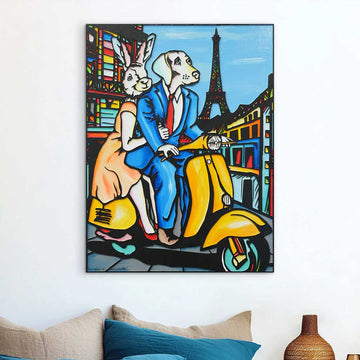 Paris Here We Come (Original Painting)