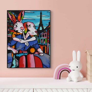 Paris Made Their Hearts Melt (Original Painting)