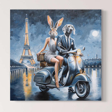 Paris Night Lovers (Original Painting)