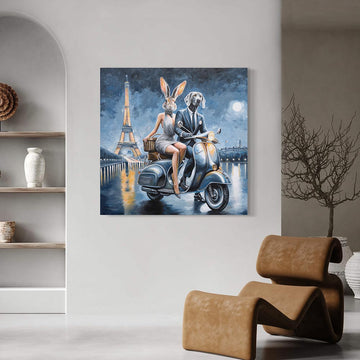 Paris Night Lovers (Original Painting)