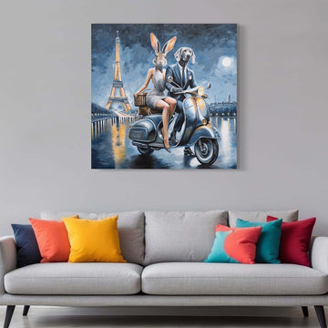 Paris Night Lovers (Original Painting)