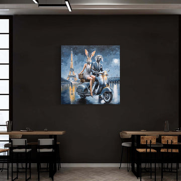 Paris Night Lovers (Original Painting)