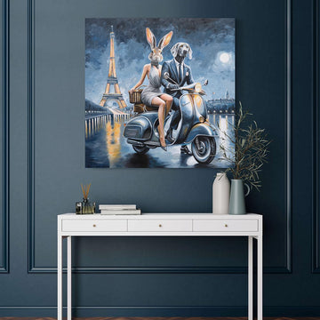 Paris Night Lovers (Original Painting)