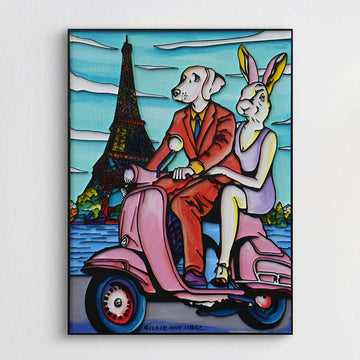 Paris Was in Their Sites (Original Painting)