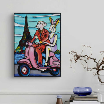 Paris Was in Their Sites (Original Painting)