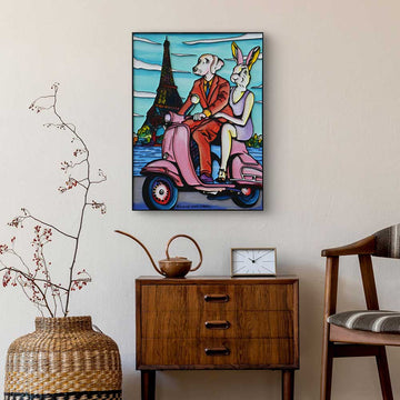 Paris Was in Their Sites (Original Painting)