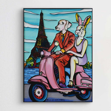 Paris Was in Their Sites (Original Painting)