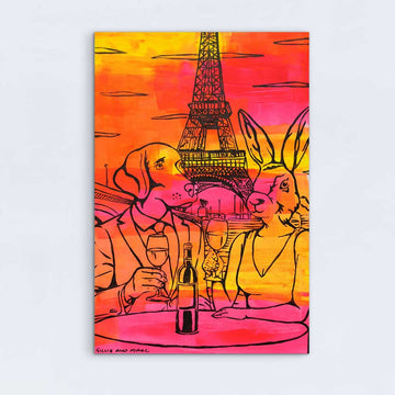 Paris Wine Lovers (Original Painting)
