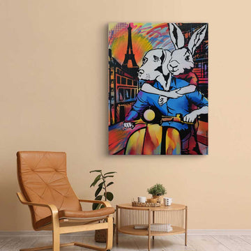 Paris at Night (Original Painting)