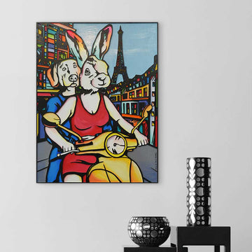 Paris is the Lovers City (Original Painting)