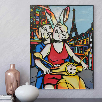 Paris is the Lovers City (Original Painting)