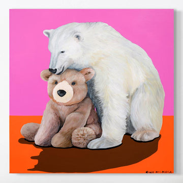 Polar Bear and Teddy (Original Painting)