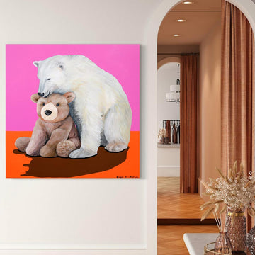 Polar Bear and Teddy (Original Painting)