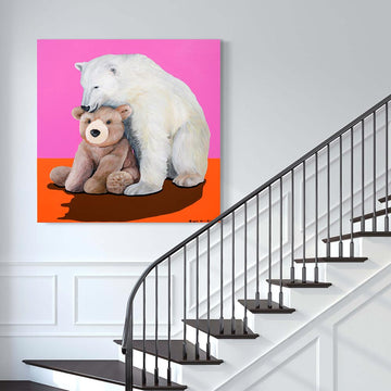 Polar Bear and Teddy (Original Painting)
