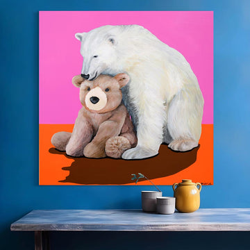 Polar Bear and Teddy (Original Painting)