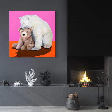 Polar Bear and Teddy (Original Painting)
