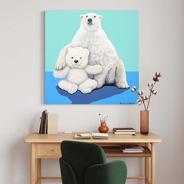 Polar Bear is Happy (Original Painting)