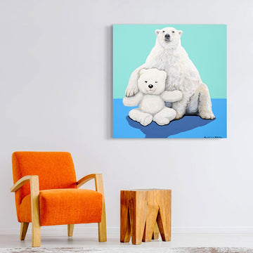 Polar Bear is Happy (Original Painting)