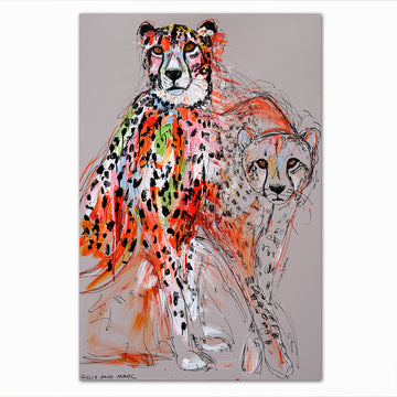 Quickstep, the Fading Cheetah (Original Painting)