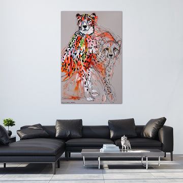Quickstep, the Fading Cheetah (Original Painting)