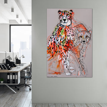 Quickstep, the Fading Cheetah (Original Painting)