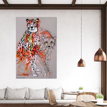 Quickstep, the Fading Cheetah (Original Painting)