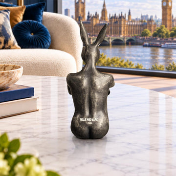 Rabbitwoman has Wild Ideas (Bronze Sculpture, Miniature)