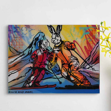 Race to the Bottom (Original Painting)