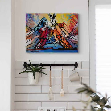 Race to the Bottom (Original Painting)