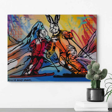 Race to the Bottom (Original Painting)